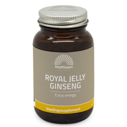 Пчелно млечице + азиатски женшен | Royal Jelly with Ginseng | Mattisson Healthstyle, 60 капсули