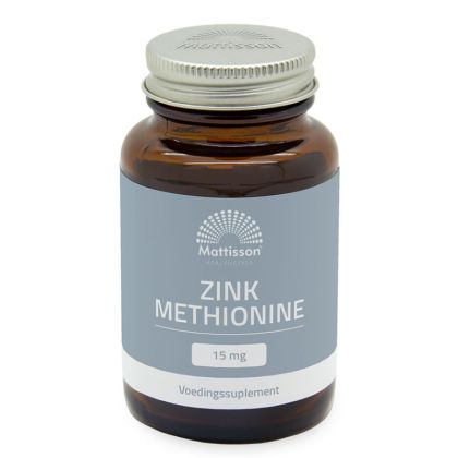Цинк (метионин) 15 мг | Zink Methionine | Mattisson Healthstyle, 90 капсули