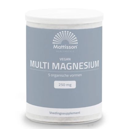 Mулти Магнезий (веган формула) | Vegan Multi Magnesium | Mattisson Healthstyle, 200 г прах