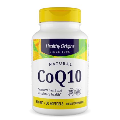 Коензим Q10 600 мг | CoQ10 | Healthy Origins, 30 софтгел капсули
