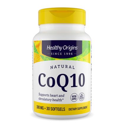 Коензим Q10 100 мг | CoQ10 | Healthy Origins, 30 софтгел капсули