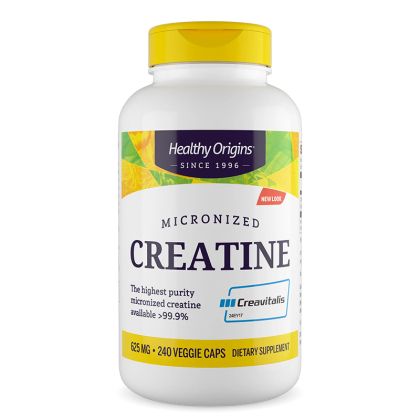 Креатин (микронизиран) 625 мг | Micronized Creatine | Healthy Origins, 240 капсули