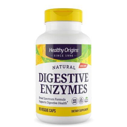 Храносмилателни ензими | Digestive Enzymes | Healthy Origins, 90 капсули