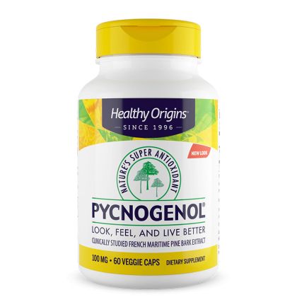 Пикногенол 100 мг | Pycnogenol | Healthy Origins, 60 капсули
