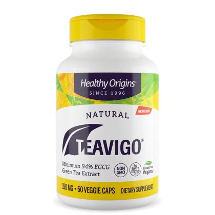 Зелен чай 150 мг | Teavigo Green Tea | Healthy Origins, 150 софтгел капсули