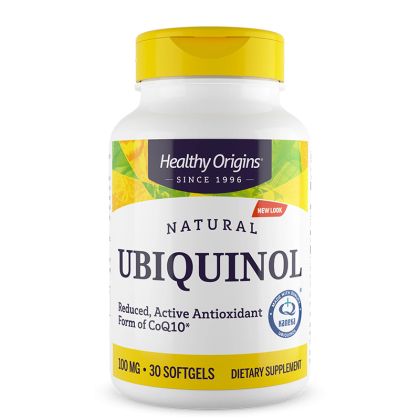 Убиквинол (коензим Q10) 100 мг | Ubiquinol | Healthy Origins, 30 софтгел капсули