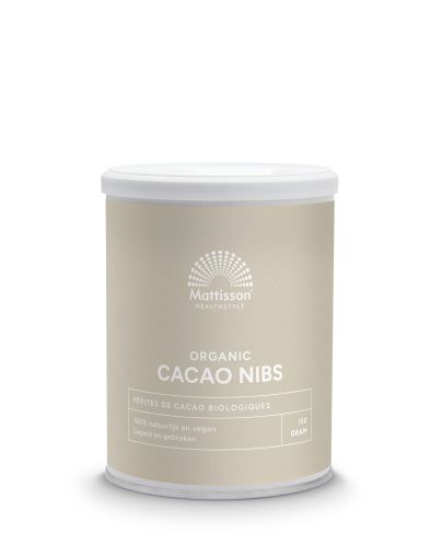 Какаови зърна БИО (сурови, обелени и натрошени) | Biologische Cacao Nibs | Mattisson Healthstyle, 150 г