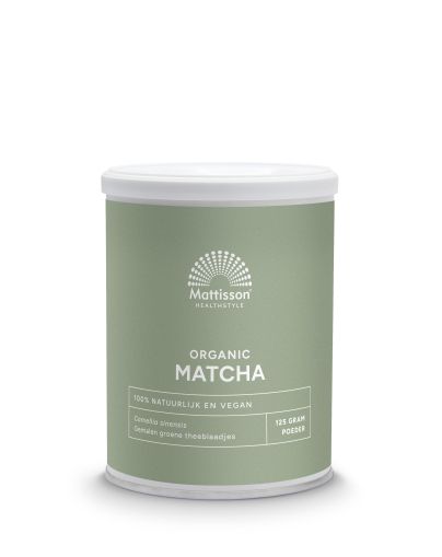 Матча, БИО | Biologische Matcha Poeder Instant | Mattisson Healthstyle, 125 г прах