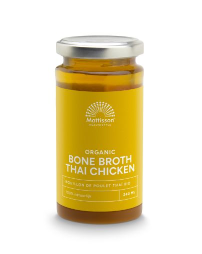 Пилешки костен бульон, БИО | Bone Broth Thai Chicken | Mattisson Healthstyle, 240 мл