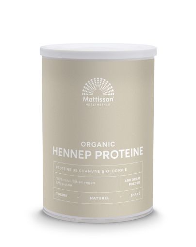 Протеин от коноп био | Biologische Hennep Proteïne - Vegan Protein | Mattisson Healthstyle, 400 г прах