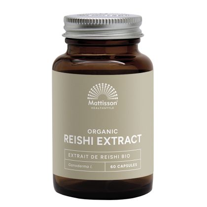 Рейши 400 мг | Organic Reishi Extract | Mattisson Healthstyle, 60 капсули