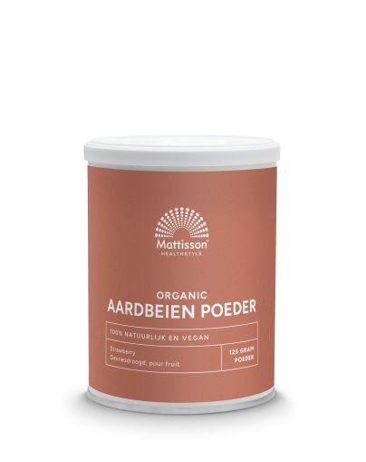 Ягоди | Biologisch Aardbeien poeder | Mattisson Healthstyle, 125 г прах