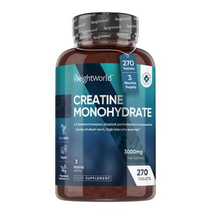 Креатин (монохидрат) 1000 мг | Creatine Monohydrate | WeightWorld, 270 таблетки
