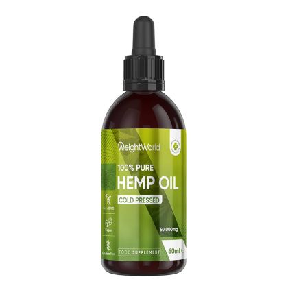 Kонопено масло (студено пресованo) | Hemp Oil Cold Pressed | WeightWorld, 60 мл