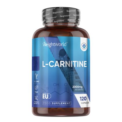 L-Карнитин 1000 мг | L-Carnitine | WeightWorld, 120 капсули