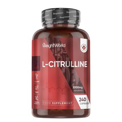 L-Цитрулин 750 мг | L-Citrulline | WeightWorld, 240 капсули