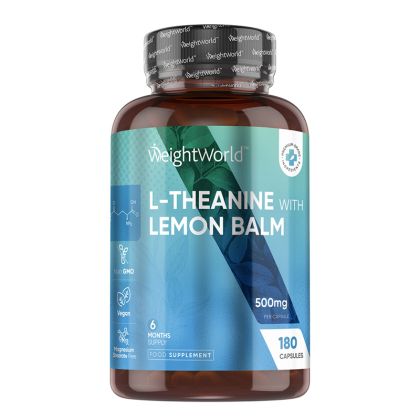 L-Теанин + маточина | L-Theanine with Lemon Balm | WeightWorld, 180 капсули