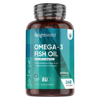 Омега-3 Рибено масло 660 мг EPA/ 440 мг DHA | Omega-3 Fish Oil | WeightWorld, 240 софтгел капсули
