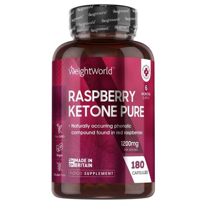 Малинови кетони 1200 мг | Raspberry Ketone Pure | WeightWorld, 180 капсули