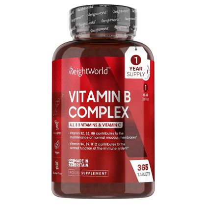 Витамин В-комплекс + витамин С | Vitamin B Complex + vitamin C | WeightWorld, 365 таблетки