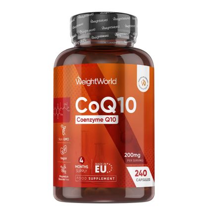 Коензим Q10 100 мг | CoQ10 | WeightWorld, 240 капсули