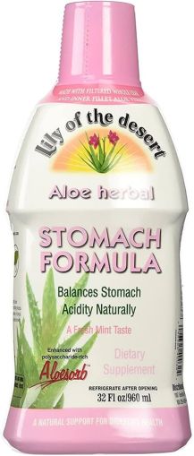 Алое формула срещу киселини в стомаха | Aloe Herbal Stomach Formula | Lily of the desert, 960 мл 