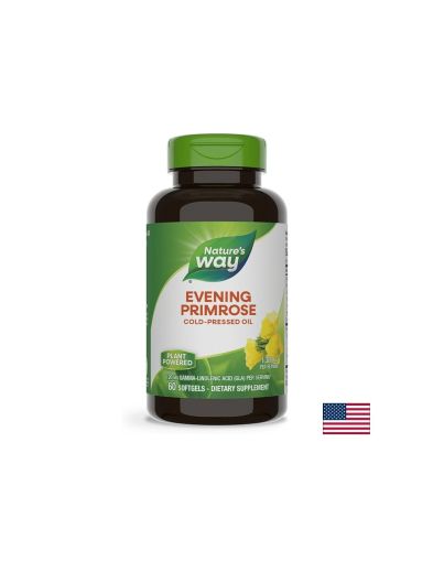 Вечерна иглика масло 1300 мг | Evening Primrose |  Natures Way, 60 капс. 
