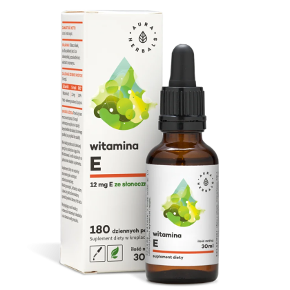 Витамин Е (D-алфа-токоферол) | Witamina E | Aura Herbals, 30 ml капки