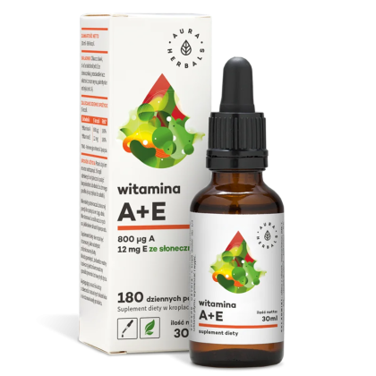 Витамин А + Е | Witamina A + E | Aura Herbals, 30 ml капки