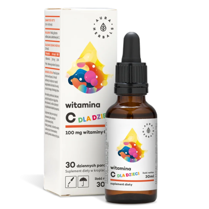 Витамин С за деца 100 mg | Witamina C | Aura Herbals, 30 ml капки
