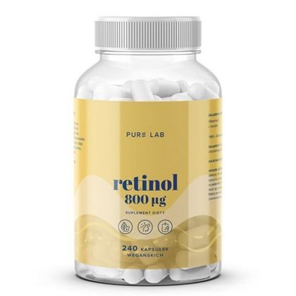 Витамин А 800 µg | Retinol Pure Lab | Aura Herbals, 240 капсули