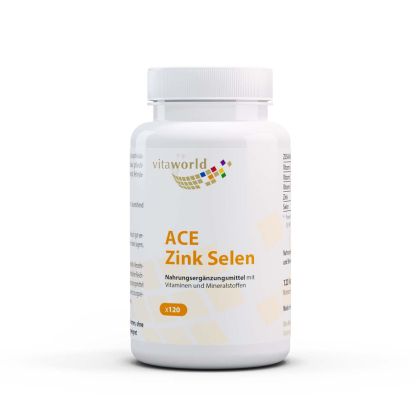 АЦЕ Цинк + селен | ACE Zink + Selen | Vita World, 120 капсули