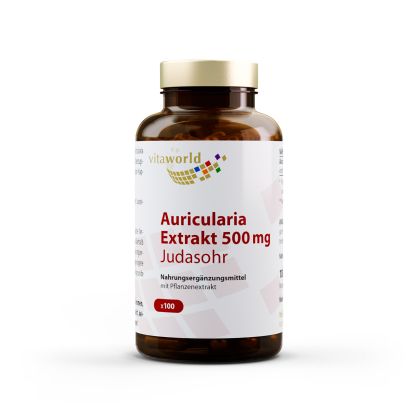 Аурикулария екстракт 500 mg | Auricularia Extrakt | Vita World, 100 капсули