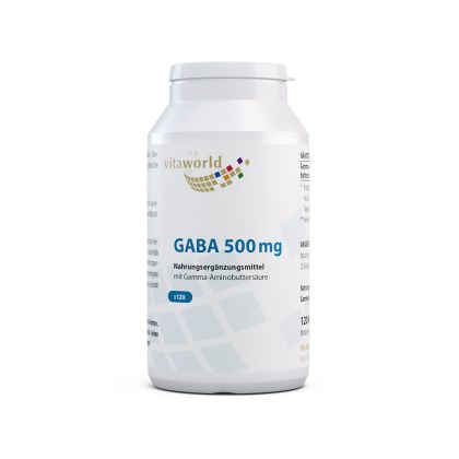 ГАБА (гама-аминомаслена киселина) 500 mg | GABA | Vita World, 120 капсули
