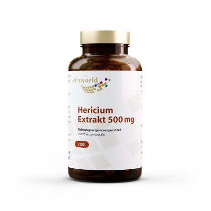 Лъвска грива (Херициум) екстракт 500 mg | Hericium extrakt | Vita World, 100 V капсули