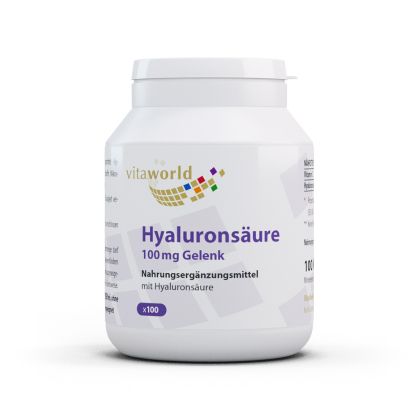Хиалуронова киселина 100 mg + витамин С | Hyaluronsäure | Vita World, 100 капсули