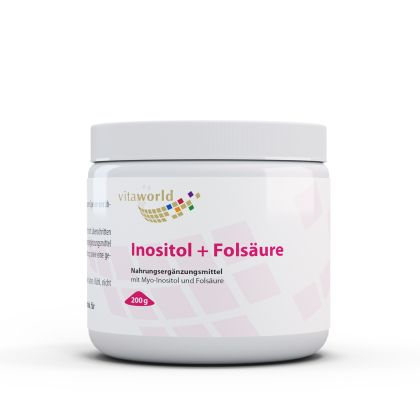 Mио-инозитол + фолиева киселина | Inositol+Folsaure | Vita World, 200 г прах
