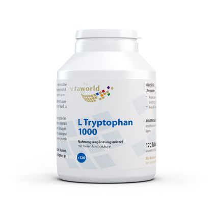 Л-Триптофан 1000 mg | L-Tryptophan | Vita World, 120 таблетки