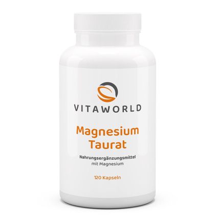 Магнезий (таурат) 150 mg | Magnesium taurate | Vita World, 120 капсули