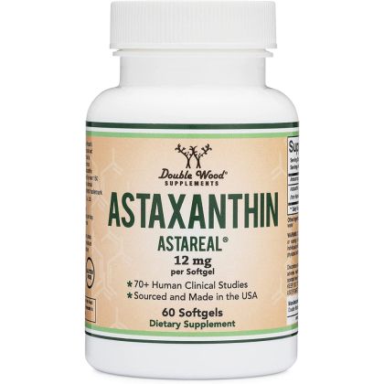 Астаксантин 12 mg | Astaxanthin Astareal® | Double Wood, 60 софтгел капсули