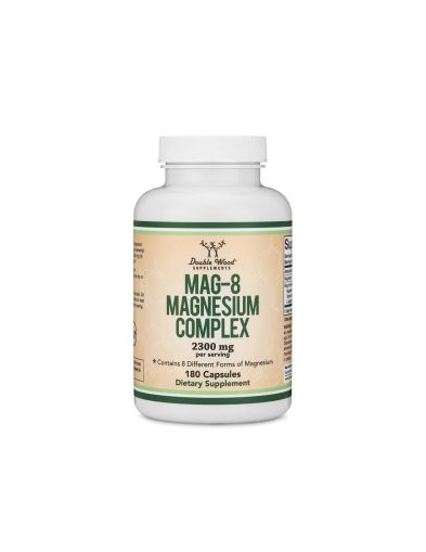 Мag-8 Магнезий Комплекс 142 mg | Mag-8 Magnesium Complex | Double Wood, 180 капсули