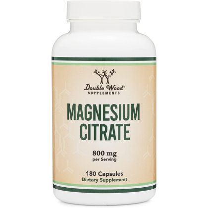 Магнезий (цитрат) | Magnesium Citrate | Double Wood, 180 капсули