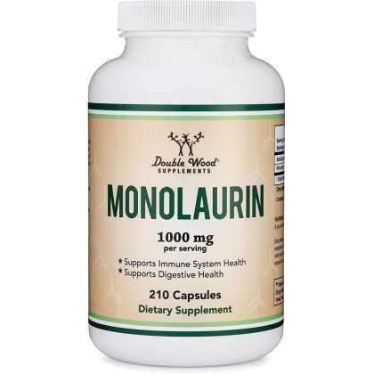 Монолаурин 500 mg | Monolaurin | Double Wood, 210 капсули