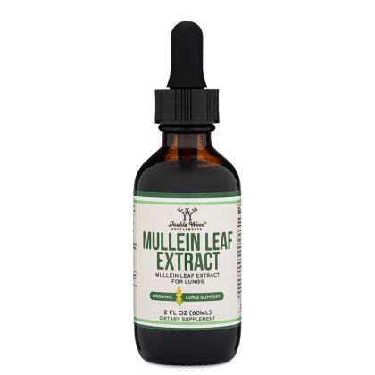 Лопен (екстракт от лист) 1160 mg | Mullein Leaf Extract | Double Wood, 60 мл