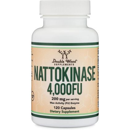 Натокиназа | Nattokinase | Double Wood, 120 капсули