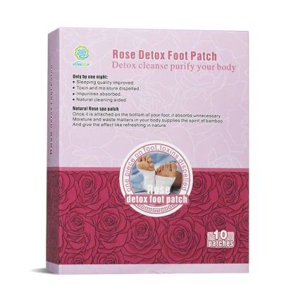 Детокс пластири за стъпала | Rose Detox Foot Patches | Huainan Hall, 10 броя 