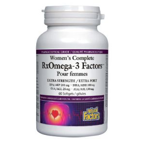 Омега Фактор за жени 1035 мг |Women’s Complete RX Omega 3 Factors | Natural Factors, 60 драж. 