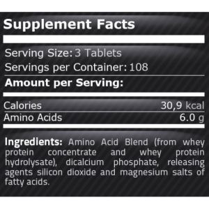 Аминокиселини 2000 мг | Amino + LEUCINE  | Pure Nutrition, 300 табл 