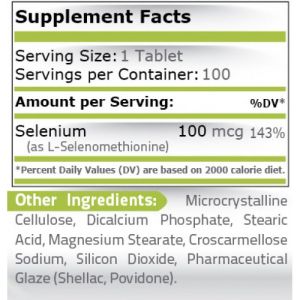 Селен 100 мкг | Selenium | Pure Nutrition, 100 табл. 