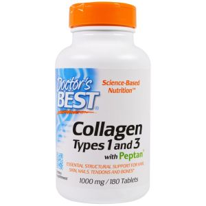 Doctor's Best Collagen Types 1&3 / Колаген Тип 1§3 1000мг х 180таб.